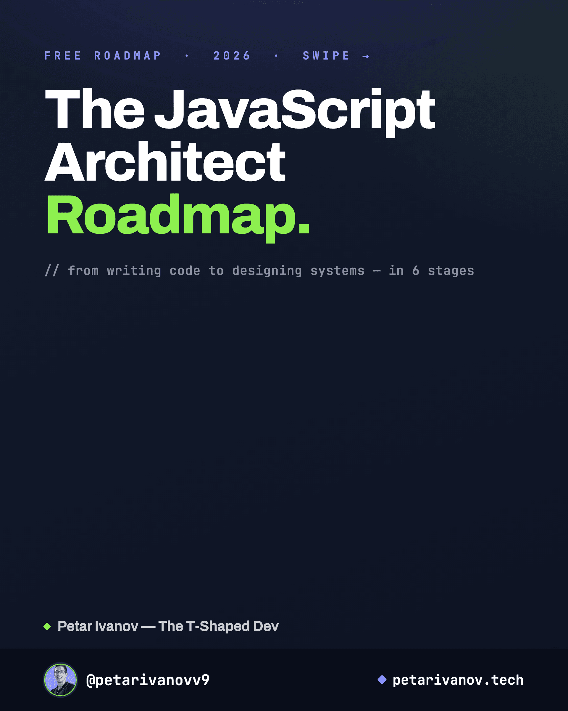 The JavaScript Architect Roadmap 2026 preview