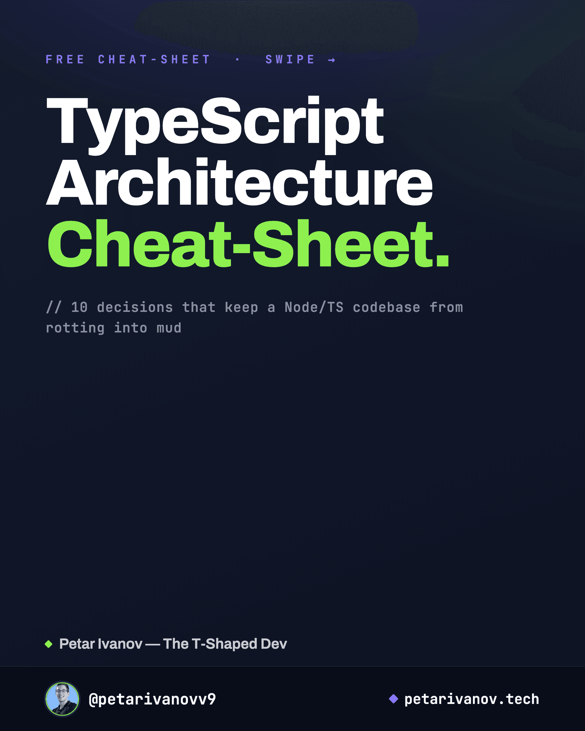 The TypeScript Architecture Cheat-Sheet preview